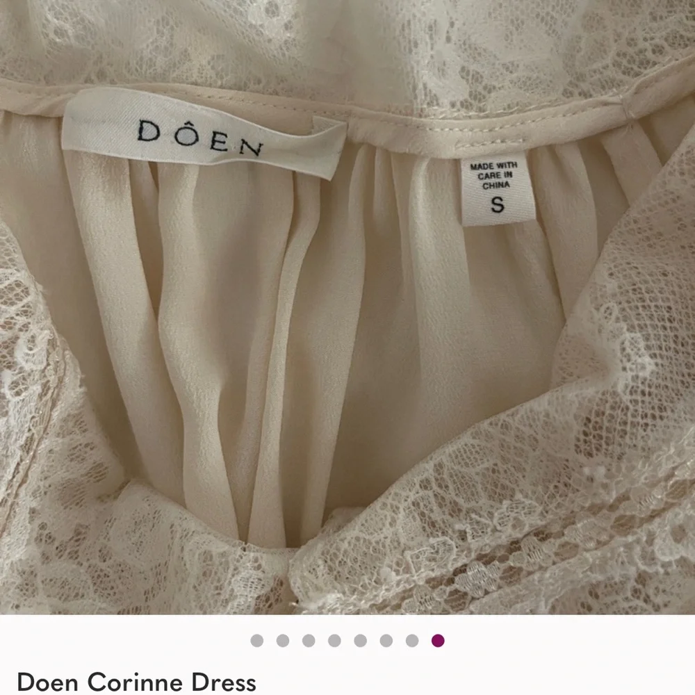 Doen Corinne Lace Midi Dress in Cream - Picture 7 of 7